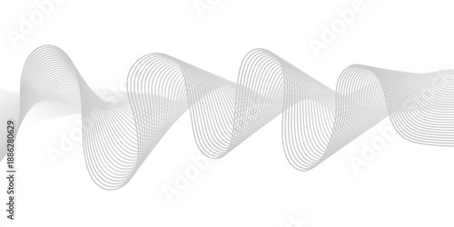 Abstract wavy vector background featuring blue flowing lines and light curve shapes in a digital technology pattern illustration for a modern business wallpaper backdrop template