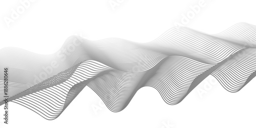 Clean white lace fabric texture with pink ribbon tie and abstract wave pattern lines isolated on a fashion clothing textile background