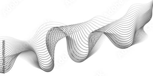 3d rendered illustration of human teeth featuring blue digital waves and artistic gradient lines on a motion technology backdrop design