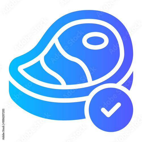 meat gradient icon