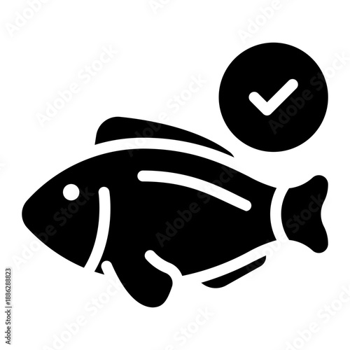 fish glyph icon