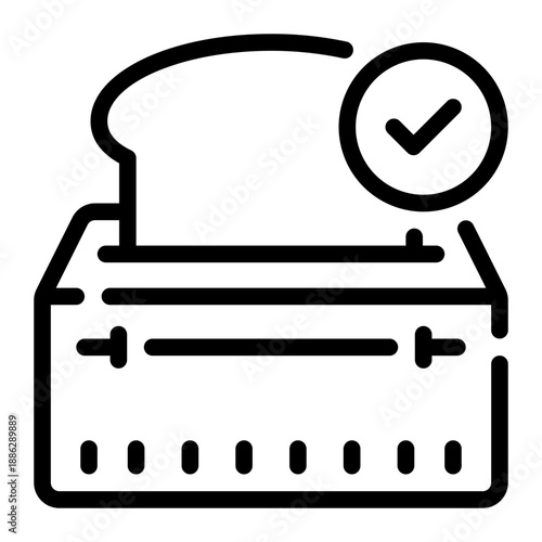 toaster line icon