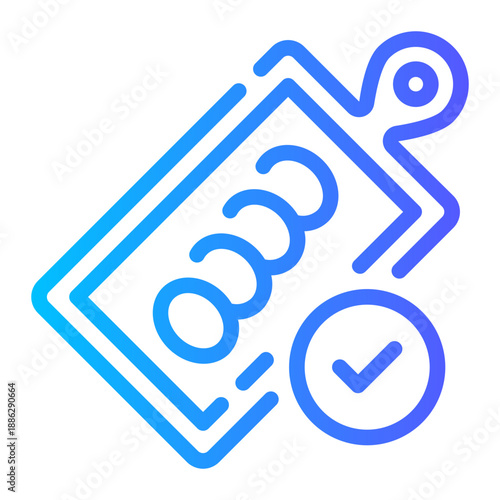 chopping board gradient icon