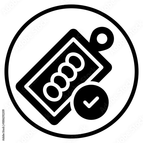 chopping board glyph icon