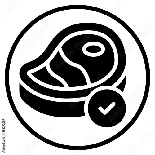 meat glyph icon