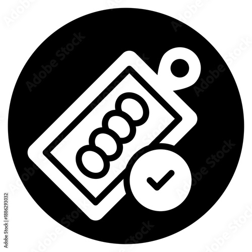 chopping board glyph icon