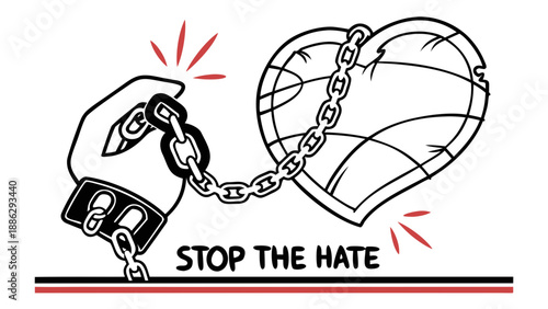 Now Concept Illustration with Dove of Peace, Lighthouse of Hope and Cracked Wall Symbolizing Social Justice, Awareness and Nonviolence Movement