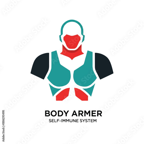 Stylized Human Body with Immune System.