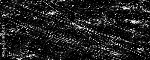 high resolution black and white grunge texture background set with abstract scratch, dust, noise, distress, overlay and vintage film effect for design, print, web, poster and creative projects.