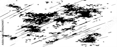 high resolution black and white grunge texture background set with abstract scratch, dust, noise, distress, overlay and vintage film effect for design, print, web, poster and creative projects.