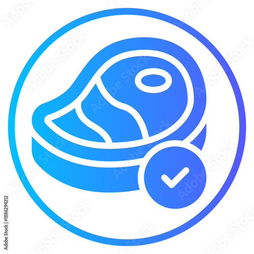 meat gradient icon
