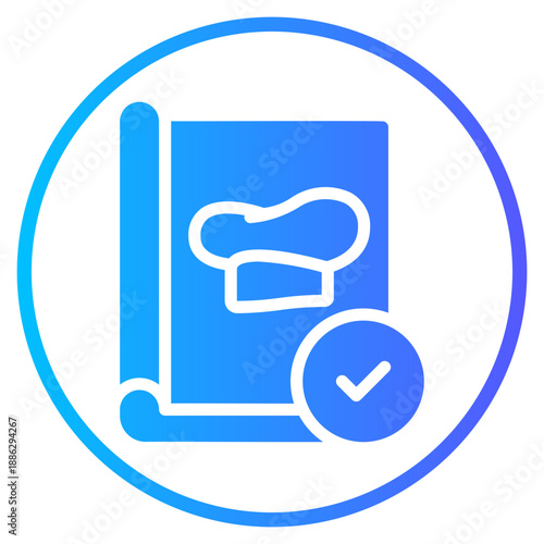 recipe book gradient icon