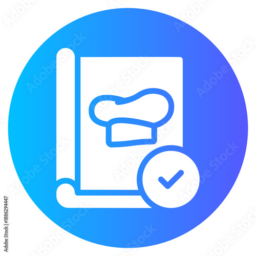 recipe book gradient icon