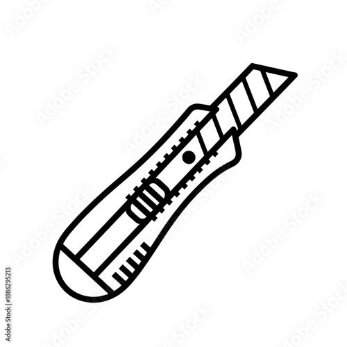 illustration of a  utility knife cutter