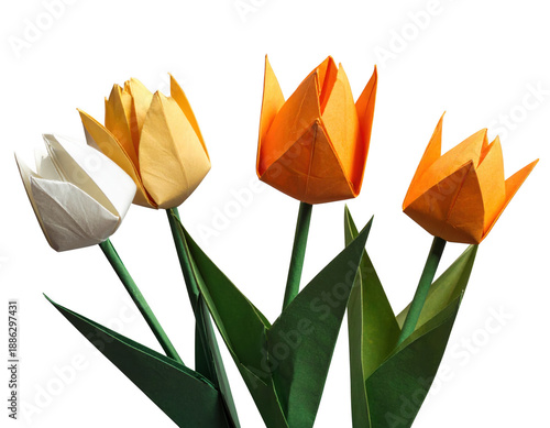 Origami Floral Tulip Flowers