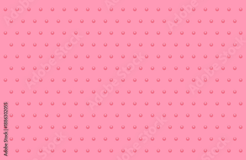 Surface with 3D Texture of Round Spheres on Pink Background