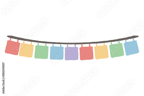 ふんわり春色 卒園・入園シリーズ｜カラフルなガーランド
Pastel Colorful Garland for Kids