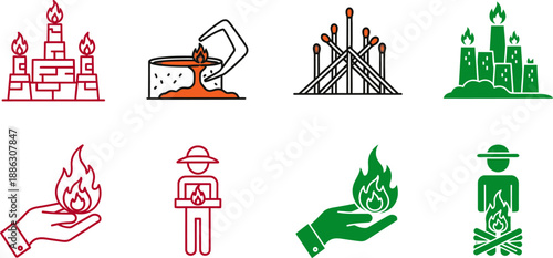 Red and green of industrial buildings fire hazards and safety measures red green fire