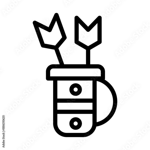 Quiver Vector Icon