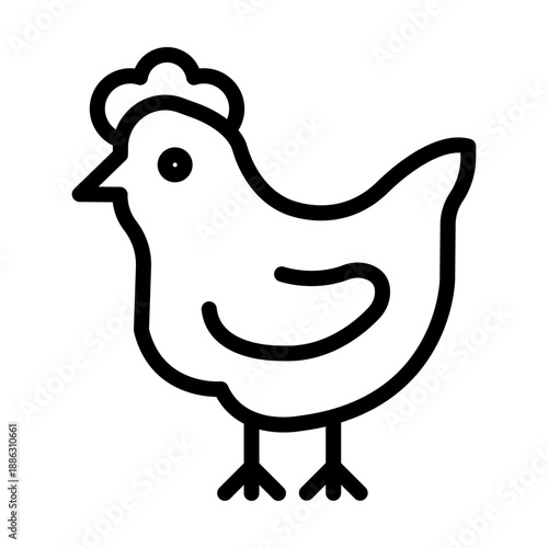 Chicken Vector Icon