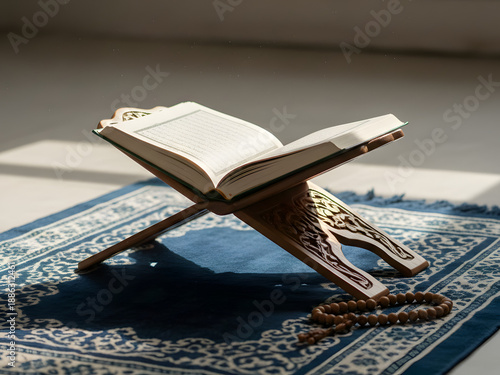 Wallpaper Mural Soft sunlight illuminates the Quran creating spiritual calm within soul Torontodigital.ca