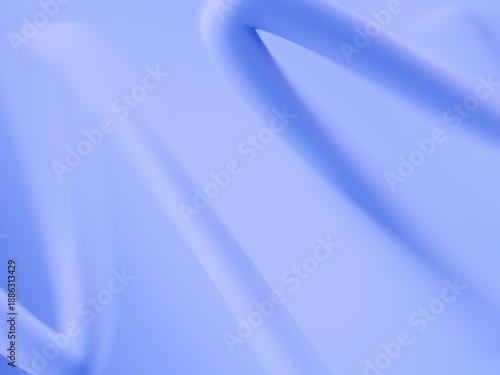 Schilderij op canvas Abstract Blue Background with Soft Flowing Curves and Smooth Gradients 3d render