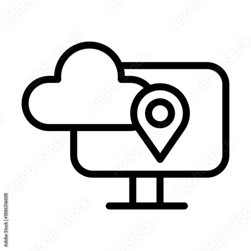 Virtual Server Vector Icon