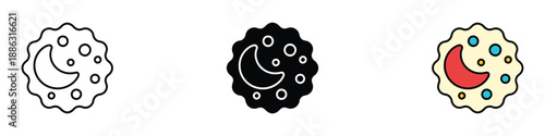 White blood cell icon vector. biological cell symbol. vector illustration.