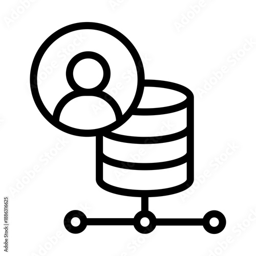 Cluster Server Vector Icon