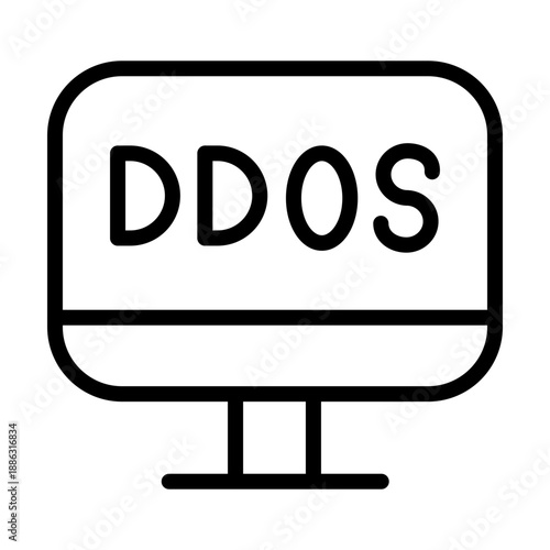 DDoS Protection Vector Icon