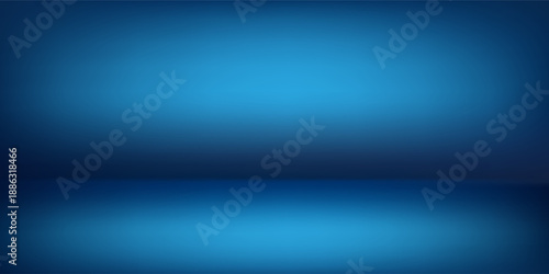 Modern blue background, abstract wall studio room, can be used to present abstract simple