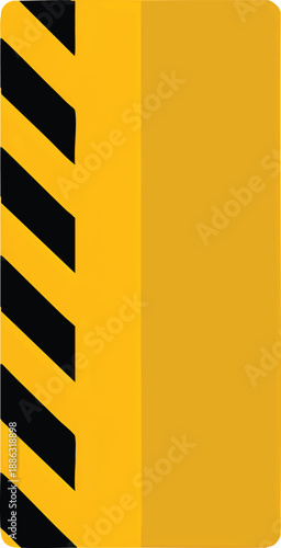 Hazard Warning Stripe Yellow And Black Safety Pattern For Industrial Caution And Risk Awareness
