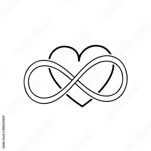 Infinite love symbol Vector