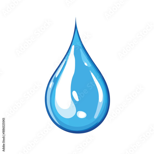 water drop isolated vector symbol , vector style simple color