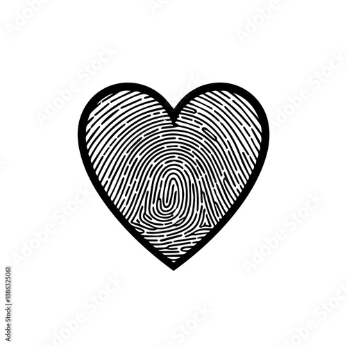 Intricate heart design Vector