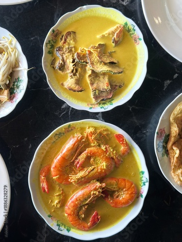 Malaysian Rice Meal Spread