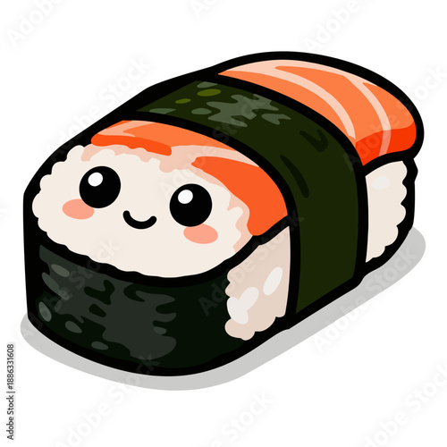 sushi cartoon illustration