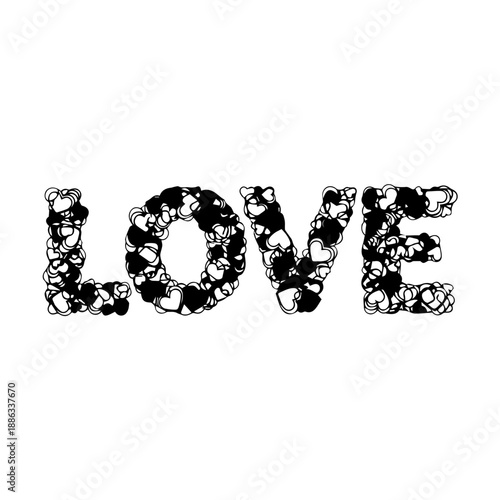 The word love Vector