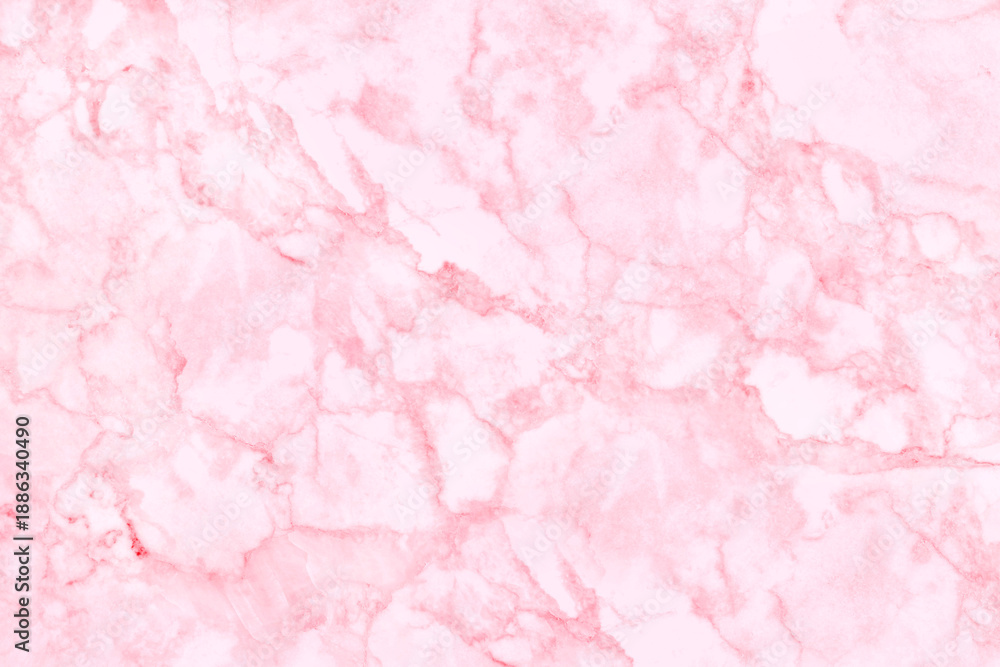 Fototapeta premium Pink marble texture background with high resolution for interior decoration. Tile stone floor in natural pattern.