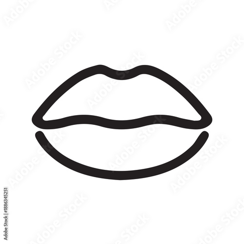 vector illustration of lips