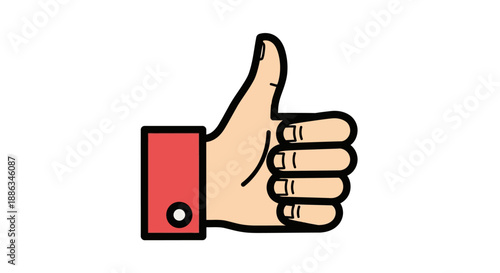 thumbs up hand cartoon