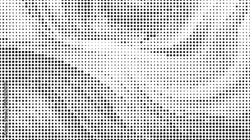 Halftone pattern with gradient and curves on for design