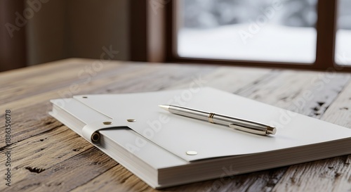 A metallic pen resting on a screenplay script, representing the creative writing concept for independent cinema and film festival submissions like Sundance.