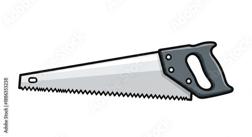 saw isolated on white background