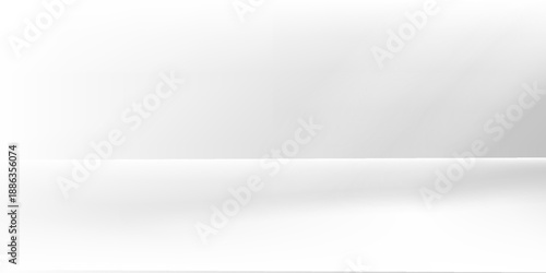 PrintWhite grey gradient studio room background. Vector EPS 10
