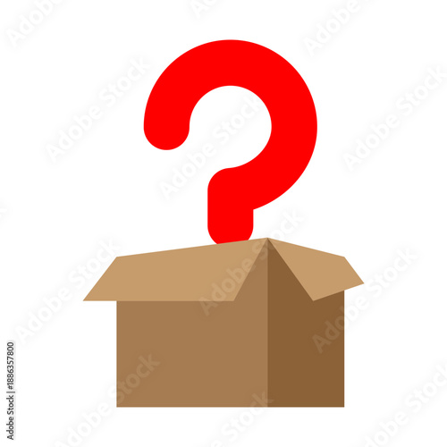 Query Box Vector Flat Icon Design