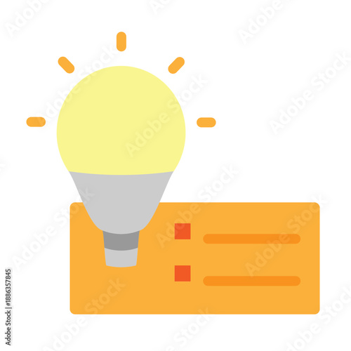 Tips Vector Flat Icon Design