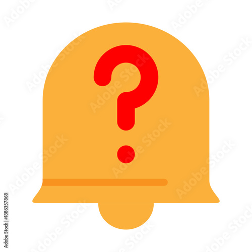 Alert Question Vector Flat Icon Design
