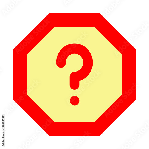 Error Question Vector Flat Icon Design