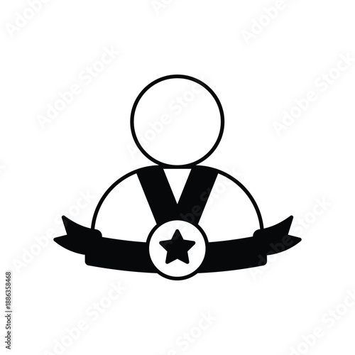 Triumph  icon with white background vector stock illustration